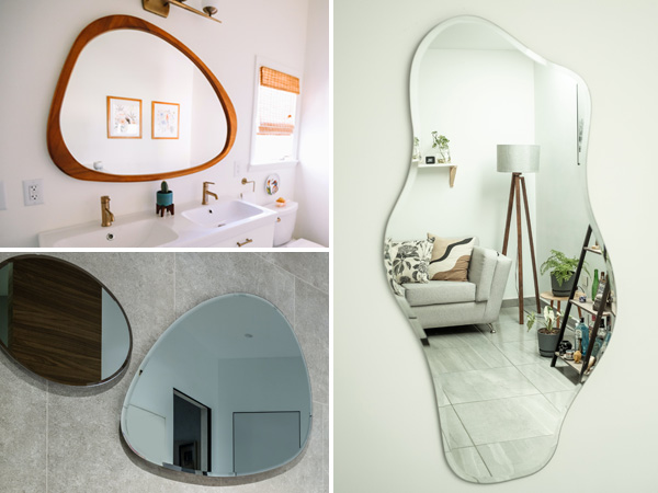 Three stylish Curved mirror designss