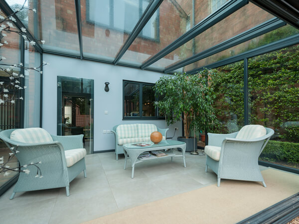 Conservatories Telford with grey roof