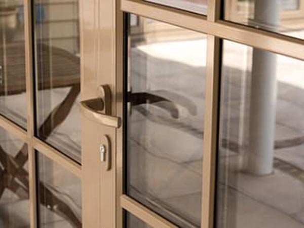 Origin Aluminium French Doors with Georgian Bar Finish