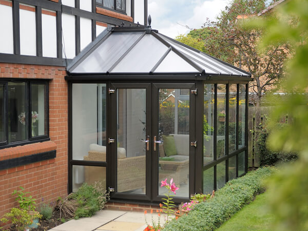 Conservatories Shrewsbury Small Black UPVC Conservatory